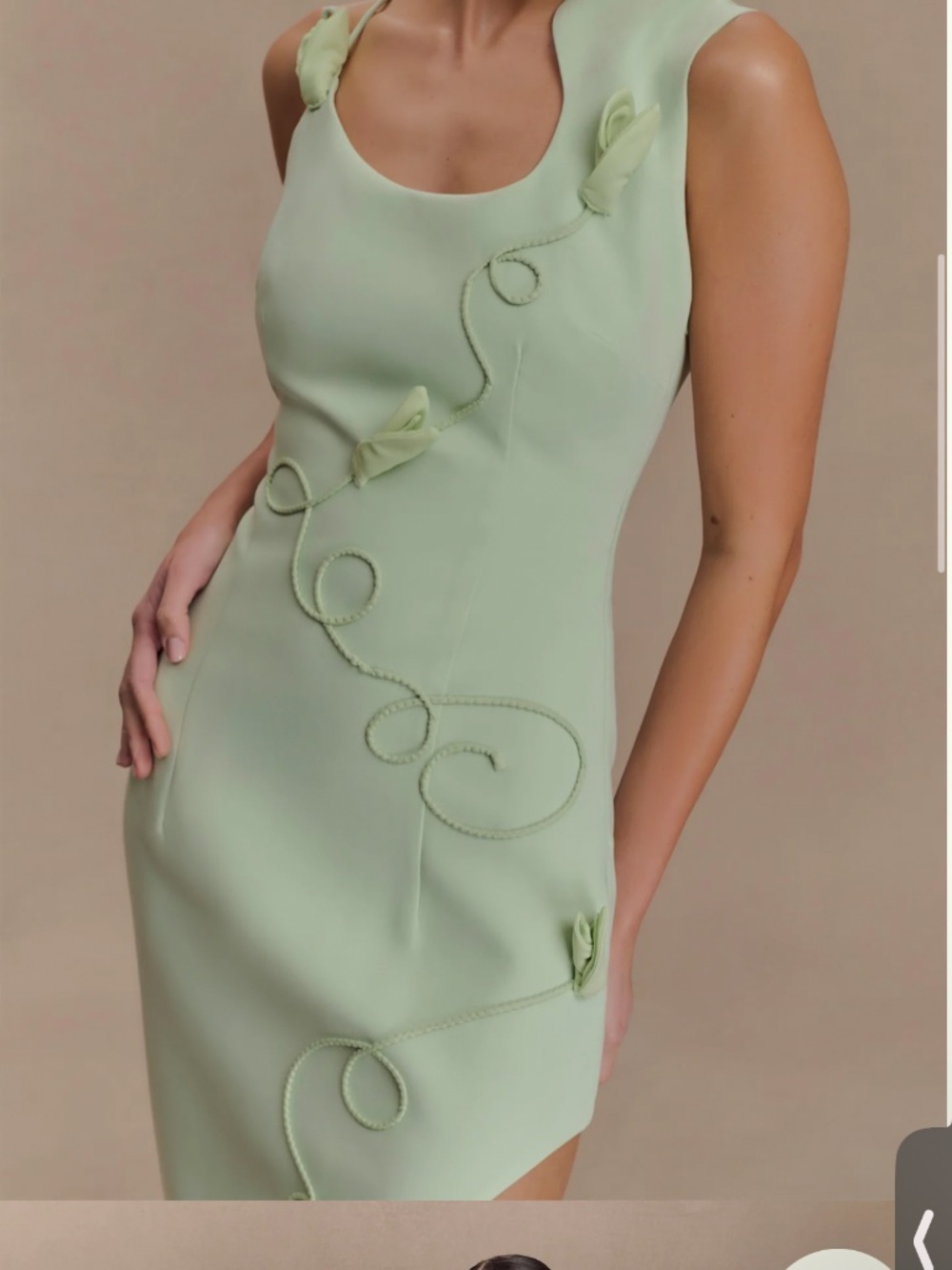 Virginia Suiting Embroidered Midi - Picture 3 of 4